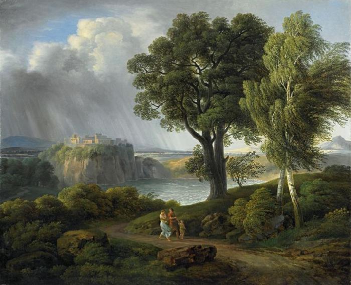 Johann Nepomuk Rauch Arkadische Landschaft France oil painting art